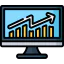 Bar chart icon 64x64