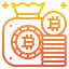 Биткойн-сумка иконка 64x64
