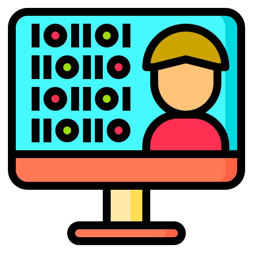 Binary code icon
