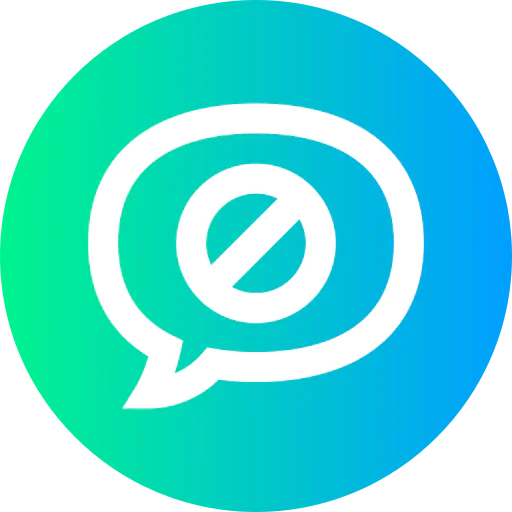 Block chat icon