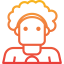 Curly hair icon 64x64