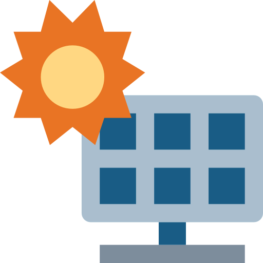 Solar panel icon