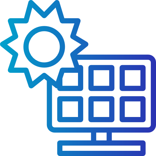 Solar panel icon