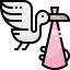 Bird stork icon 64x64