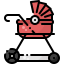 Baby stroller icon 64x64