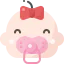 Baby girl icon 64x64