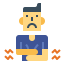 Stomach flu icon 64x64