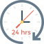 24 hours Symbol 64x64