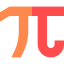 Number pi icon 64x64