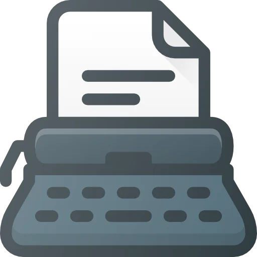 Typewriter icon
