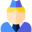 Flight attendant ícono 64x64