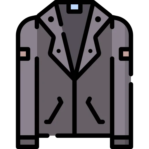 Leather jacket icon