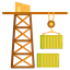 Cargo crane ícono 64x64