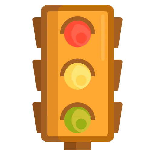Traffic light icon