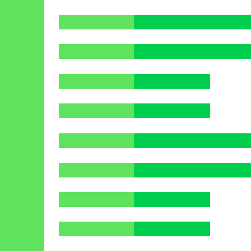 Left alignment icon