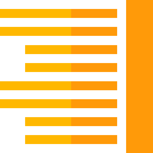 Right alignment icon