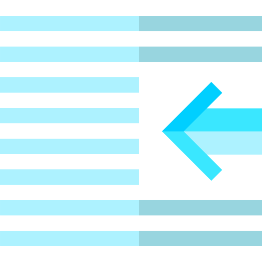 Left indent icon
