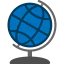 Earth globe icon 64x64