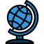 Earth globe icon 64x64