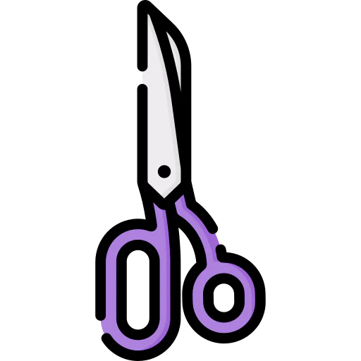 Sewing scissors icon