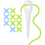Cross stitch icon 64x64