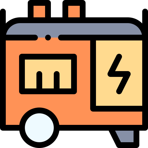 Electric generator icon