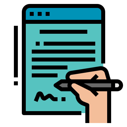 Contract icon