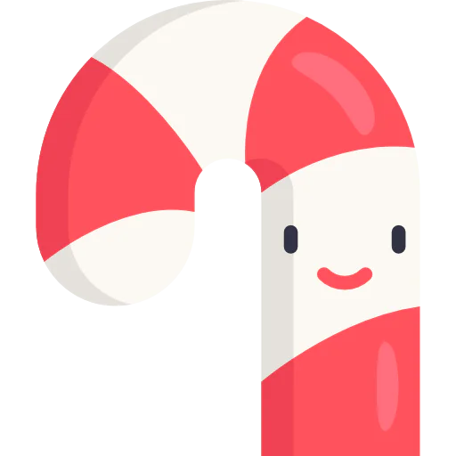 Candy cane icon