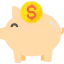 Piggy bank icon 64x64