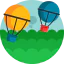 Hot air balloon icon 64x64