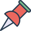 Push pin Symbol 64x64