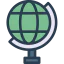 Earth globe icon 64x64