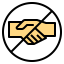 No handshake ícono 64x64
