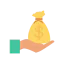 Money bag icon 64x64