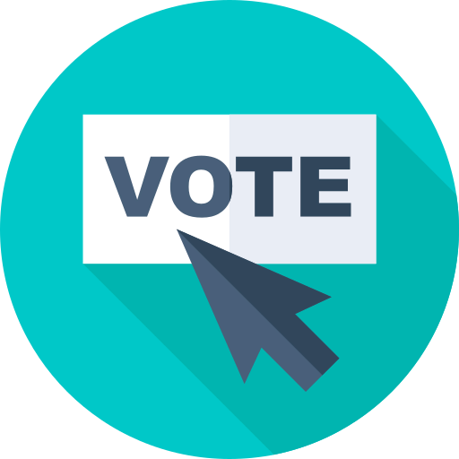 Electronic voting icon