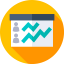 Line chart icon 64x64