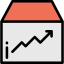 Line chart icon 64x64