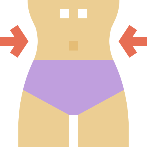 Weight reduction icon