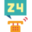 24 hours Symbol 64x64