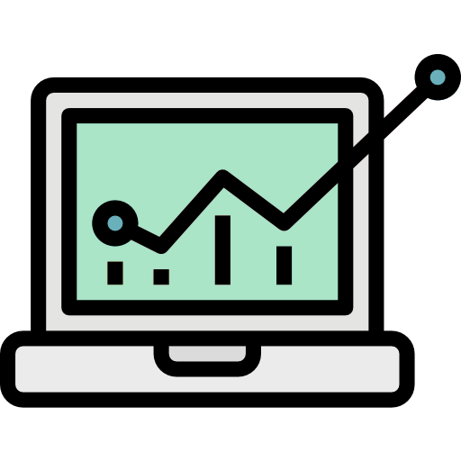 Graph line icon