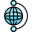 Earth globe icon 64x64