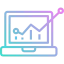 Graph line icon 64x64