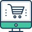Online shopping icon 64x64