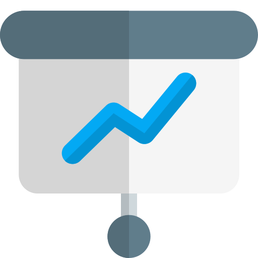 Line graph icon