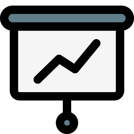 Line graph icon