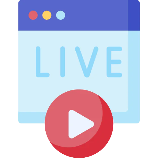 Live streaming icon