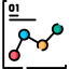 Line chart icon 64x64