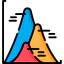 Pyramid chart icon 64x64