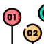 Line chart icon 64x64