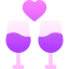 Champagne glasses icon 64x64